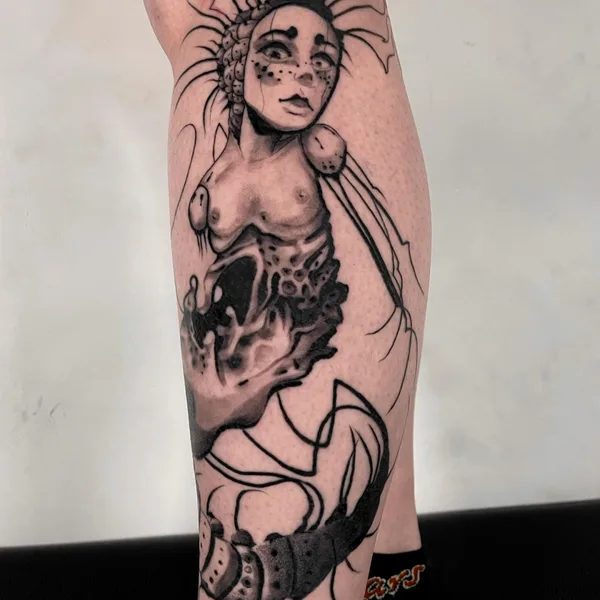 Graphic tattoo by Никита Пчелинцев in Тамбов