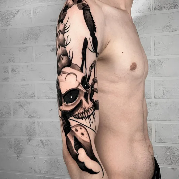Graphic tattoo by Никита Пчелинцев in Тамбов