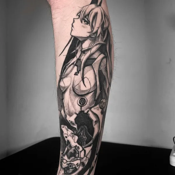 Graphic tattoo by Никита Пчелинцев in Тамбов