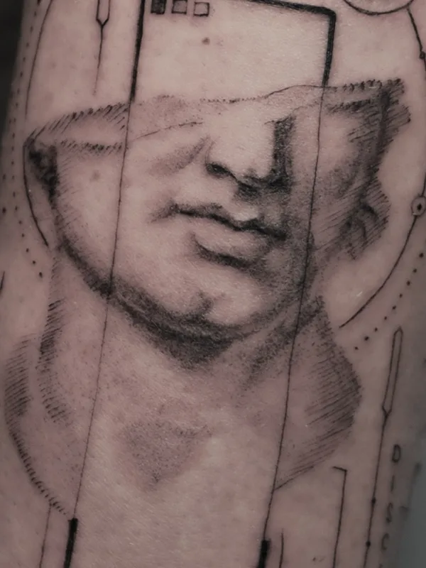 black sketch 纹身 在 forearm #80816 | 纹身师 Софья Скворцова STARLING_TATTOO
