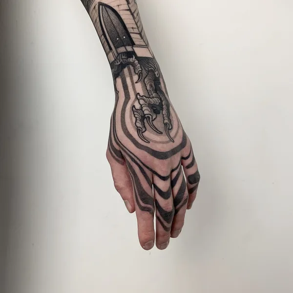Abstract tattoo by Вадим Скорик in Moscow
