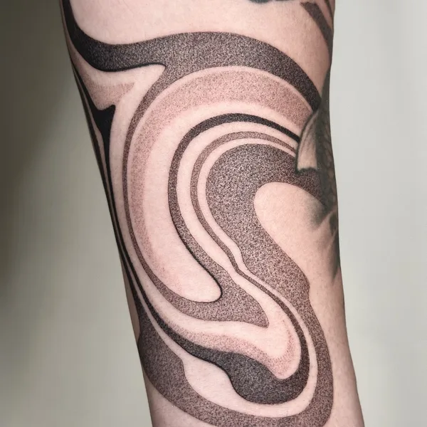 Abstract tattoo by Вадим Скорик in Moscow