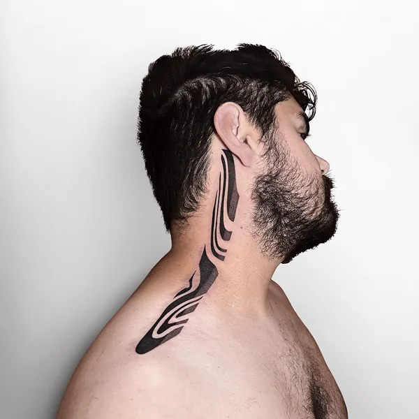 Abstract tattoo by Вадим Скорик in Moscow