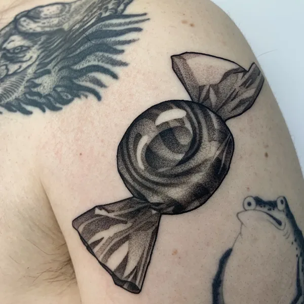Abstract tattoo by Вадим Скорик in Moscow