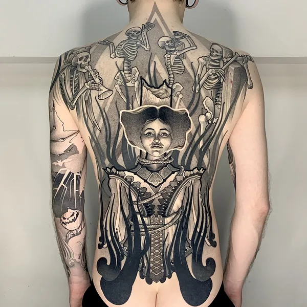 Abstract tattoo by Вадим Скорик in Moscow
