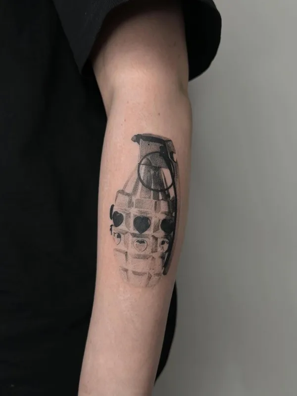 black and grey black and grey татуировка на forearm #80874 | Тату мастер Виктория Ким