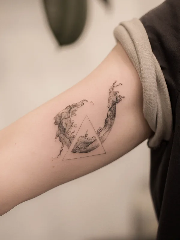 black and grey fineline татуировка на forearm #81014 | Тату мастер Анна Козырева Dendobryj 