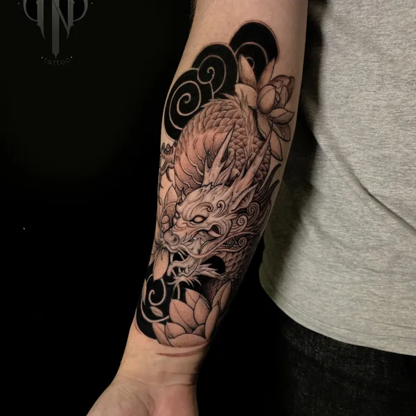 Lettering tattoo by Роман Neo_nuar in Saint Petersburg