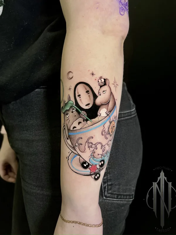 color illustrative 타투 부위 forearm #81200 | 타투이스트 Роман Neo_nuar