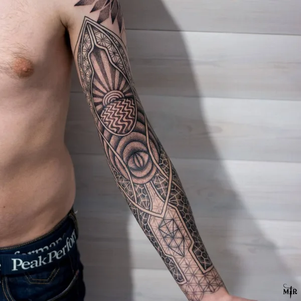 Graphic tattoo by Мир Марат in Сочи