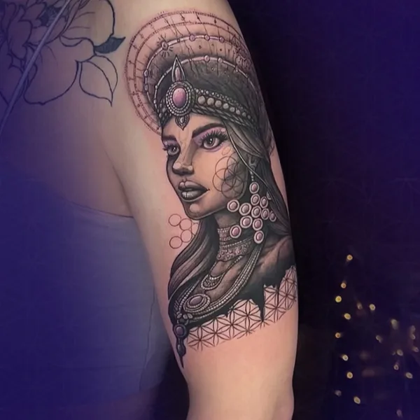 Graphic tattoo by Мир Марат in Сочи