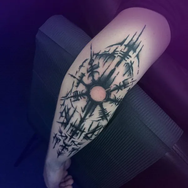 Graphic tattoo by Мир Марат in Сочи