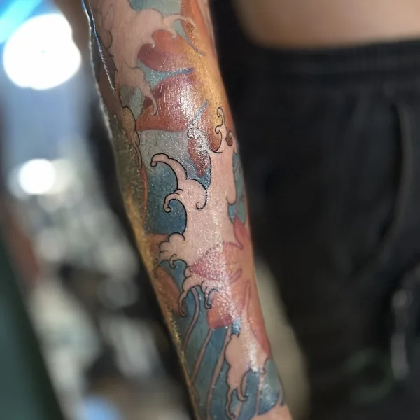 Watercolor tattoo by Дмитрий Галата in Павлодар