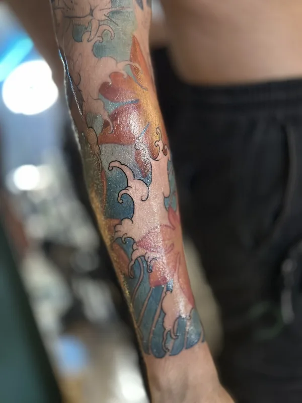 color japanese татуировка на forearm #81323 | Тату мастер Дмитрий Галата