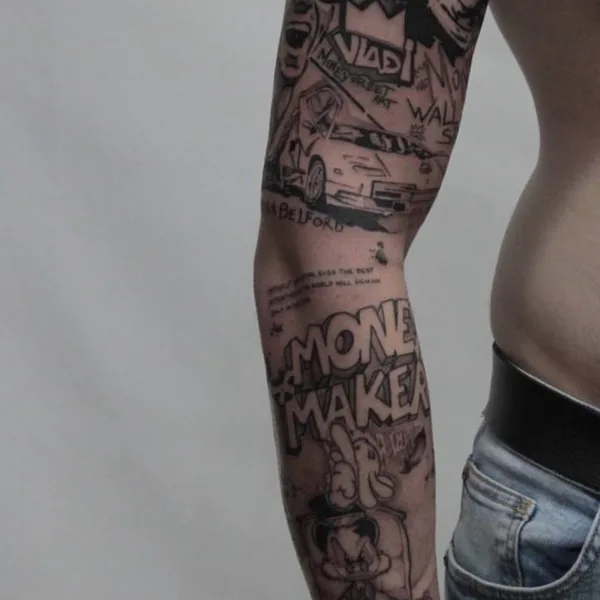 Watercolor tattoo by Дмитрий Галата in Павлодар