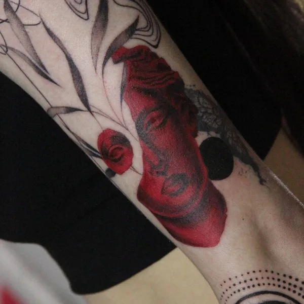 Watercolor tattoo by Дмитрий Галата in Павлодар