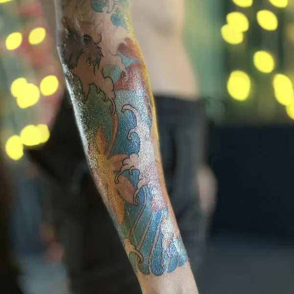 Watercolor tattoo by Дмитрий Галата in Павлодар
