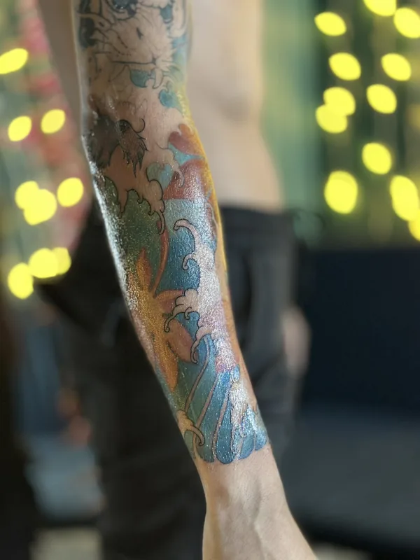 color japanese татуировка на forearm #81331 | Тату мастер Дмитрий Галата