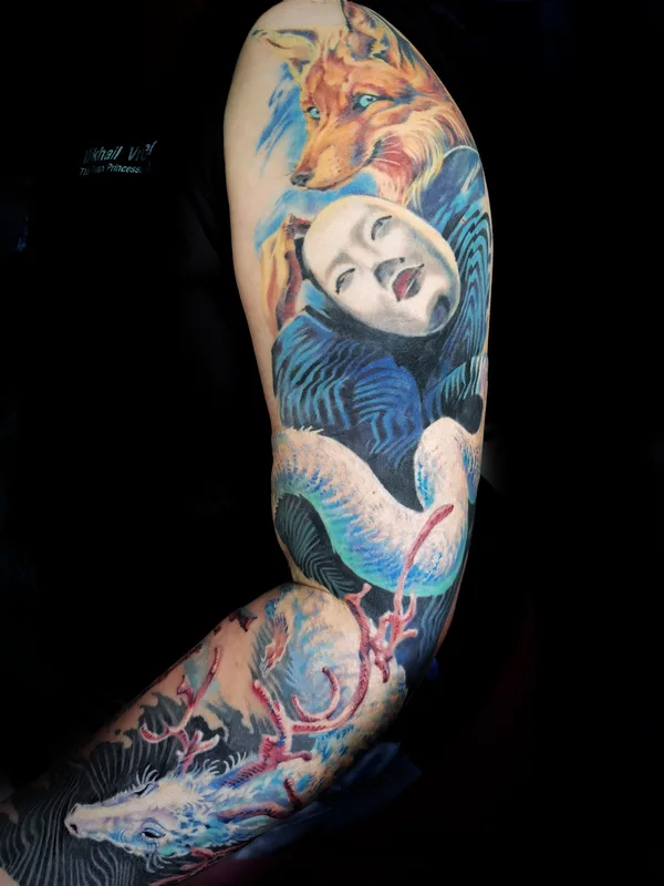 Realism tattoo by Нелли Злочевская in Moscow