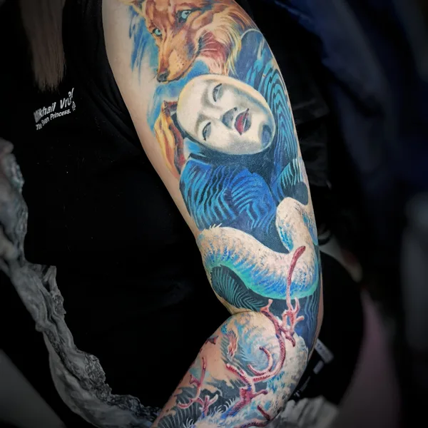 Realism tattoo by Нелли Злочевская in Moscow