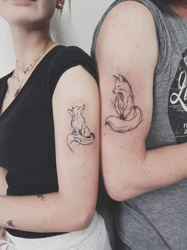 black sketch татуировка на upper arm #81489 | Тату мастер LIANAKADABRA