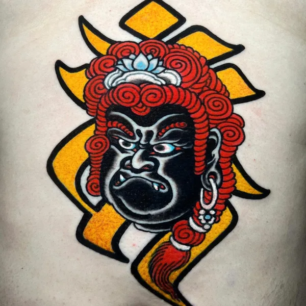 Traditional tattoo by Michael Rasetti in Roma