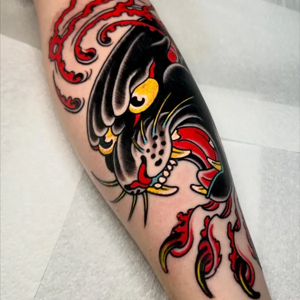Traditional tattoo by Michael Rasetti in Roma