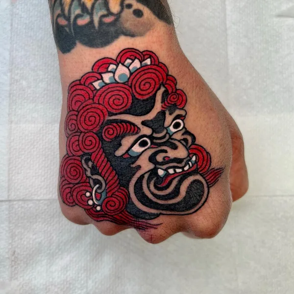 Traditional tattoo by Michael Rasetti in Roma