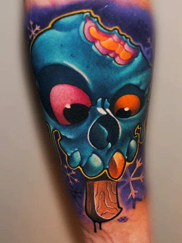 color new school tattoo on forearm #81630 | Tattoo Artist Misi Furucz