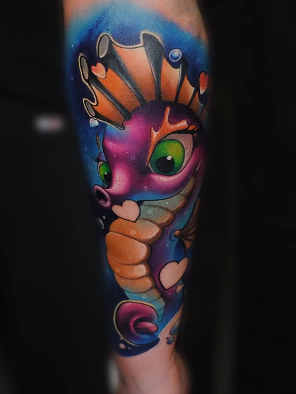color new school tattoo on forearm #81633 | Tattoo Artist Misi Furucz