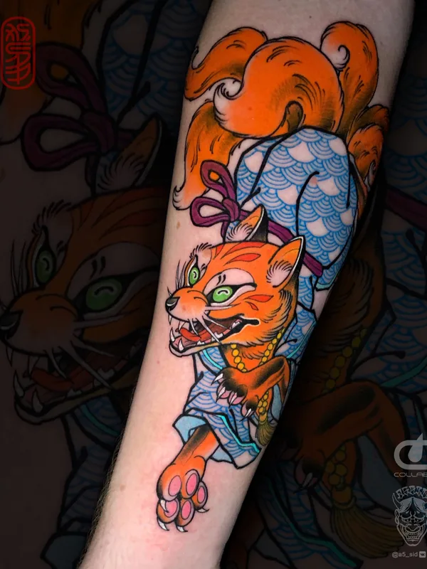 color japanese татуировка на forearm #81674 | Тату мастер Иван Сергеев