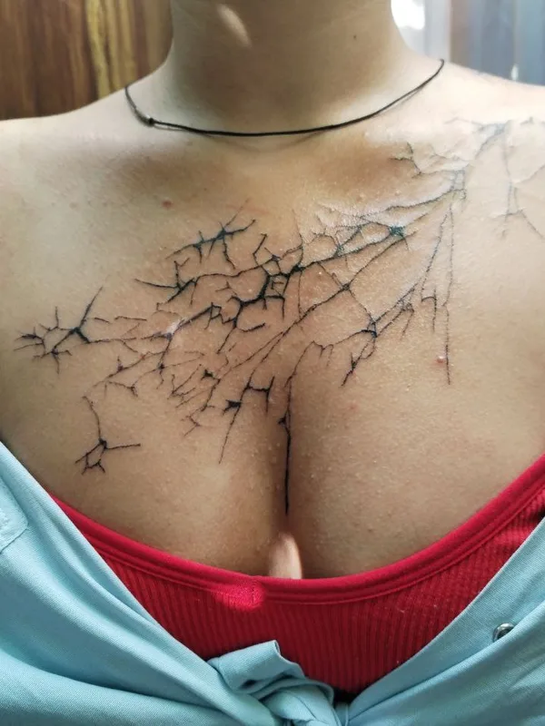 Abstract tattoo by Rever