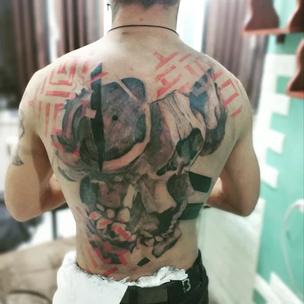 Abstract tattoo by Rever