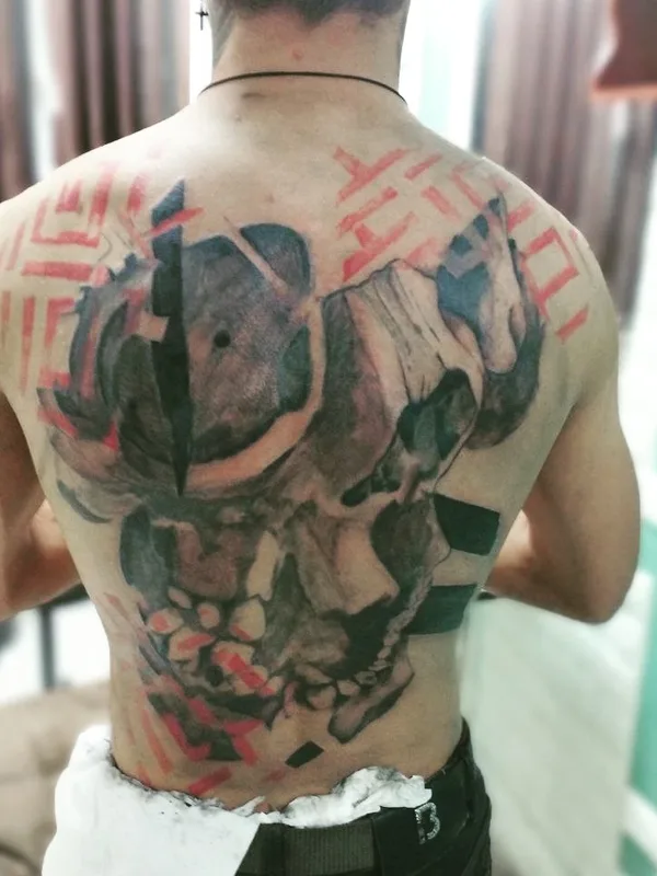 Abstract tattoo by Rever