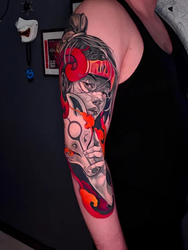 male color japanese tatouage sur shoulder #81717 | Artiste tatoueur Максим Марков