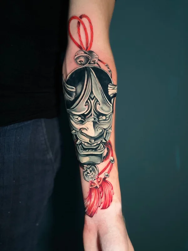 male blackandgrey japanese tatouage sur forearm #81719 | Artiste tatoueur Максим Марков
