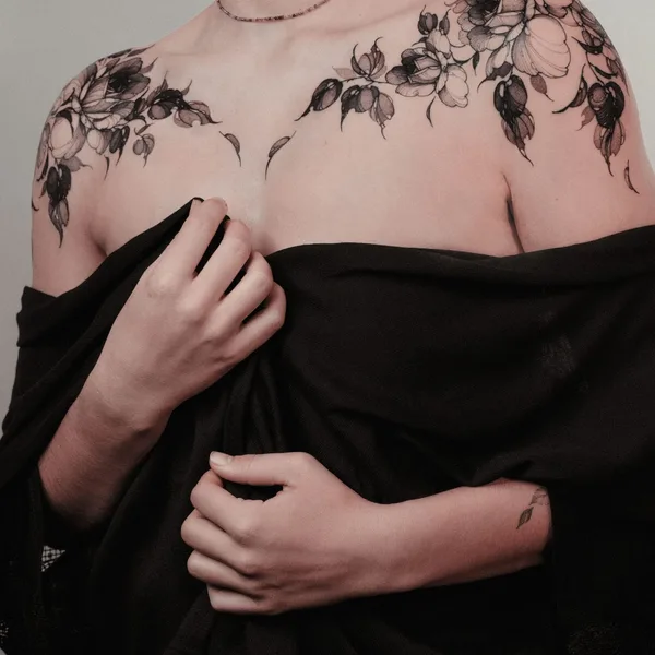 Botanical tattoo by ARTY in Berlin