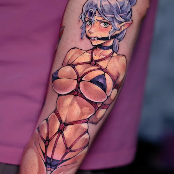 Аниме tattoo by Кирилл / Rare Dare in Москва