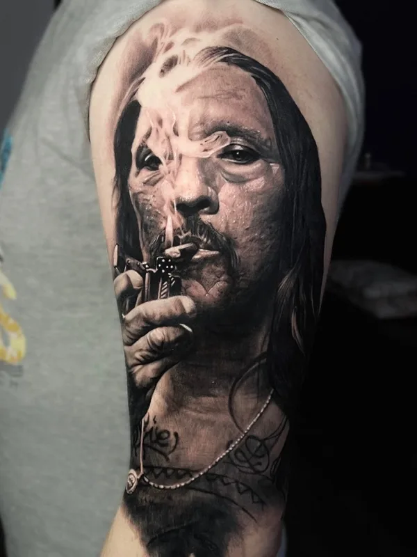 Portrait tattoo by Dislike in Saint Petersburg