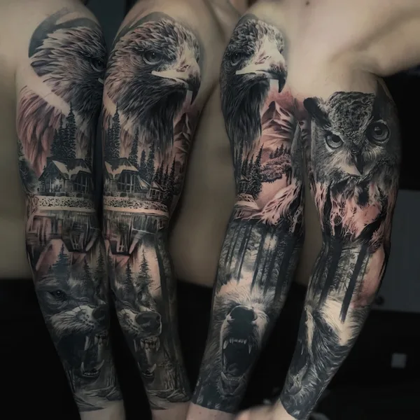 Portrait tattoo by Dislike in Saint Petersburg