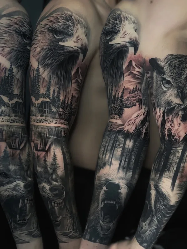 Portrait tattoo by Dislike in Saint Petersburg