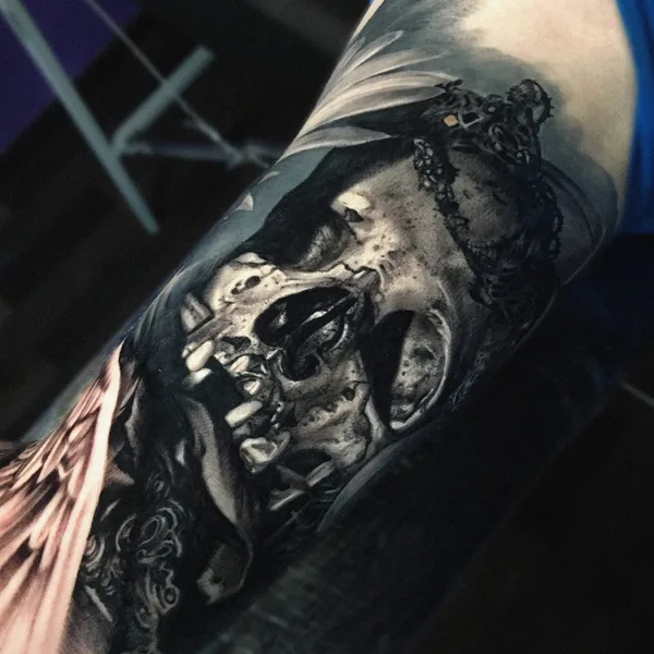Portrait tattoo by Dislike in Saint Petersburg