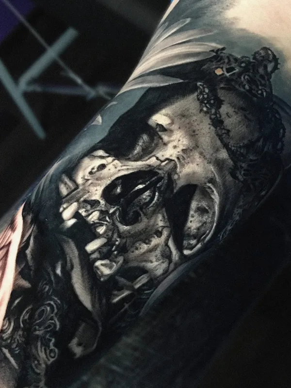 Portrait tattoo by Dislike in Saint Petersburg