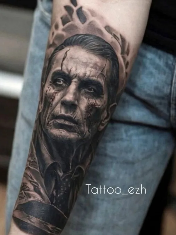 black and grey realism 타투 부위 forearm #81984 | 타투이스트 Галкин Сергей