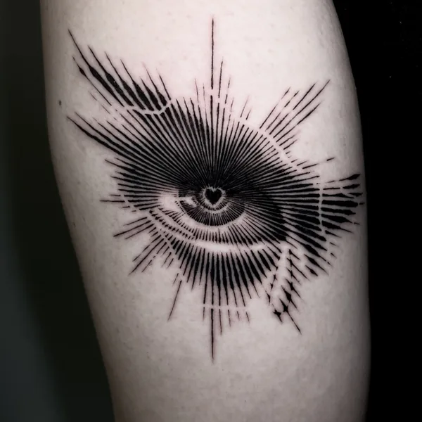 engraving tattoo by Yoshi in Seoul