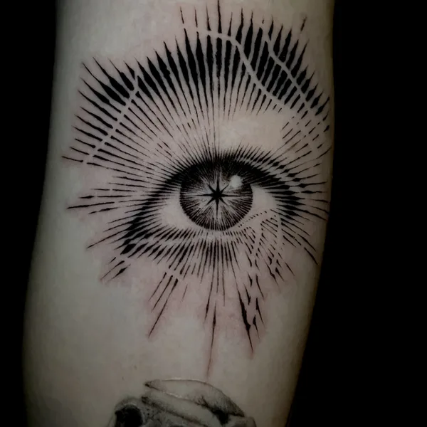 engraving tattoo by Yoshi in Seoul