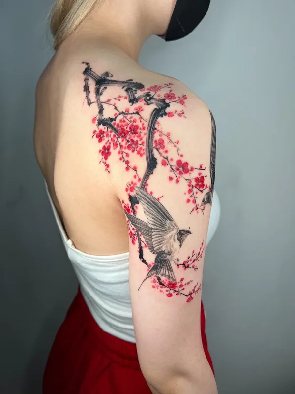 female color japanese tattoo on shoulder #82020 | Tattoo Artist Jay Han