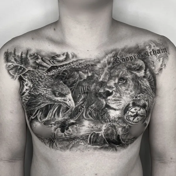 Ориентал tattoo by Jay Han in Ulsan