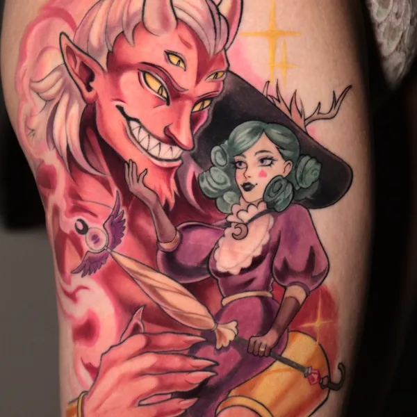 Color tattoo by Ева Алейникова in Красноярск