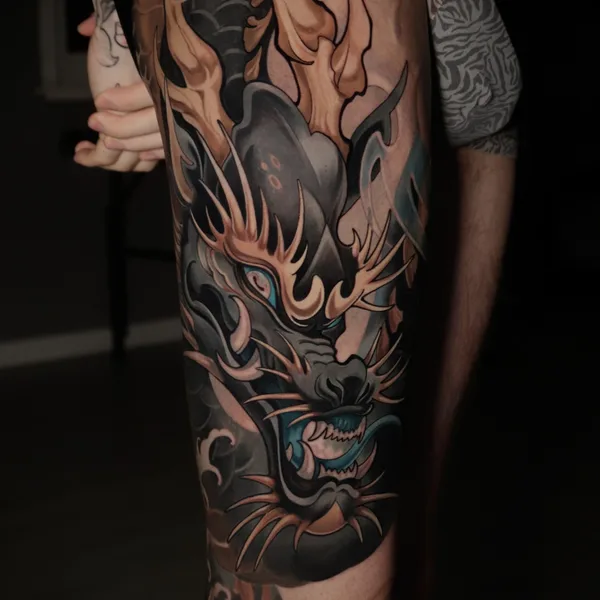 Color tattoo by Ева Алейникова in Красноярск